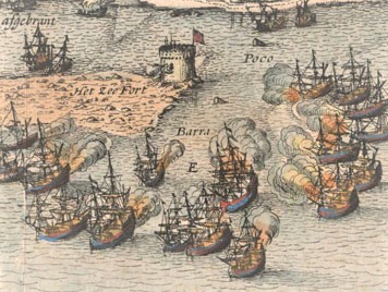 gravura holandesa de 1631 feita por Piscator